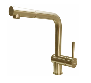 Lavabo Kubus 385 RS køkkenarmatur m/udtrækstud i PVD messing